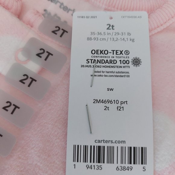 3/$25 Carter Squirrel Footie Pajamas - Picture 12 of 12